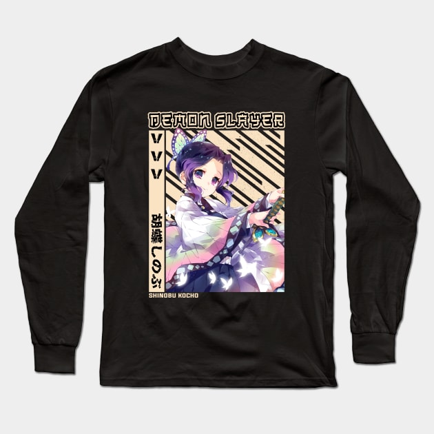 Shinobu Kocho - Demon Slayer Long Sleeve T-Shirt by Otaku Emporium